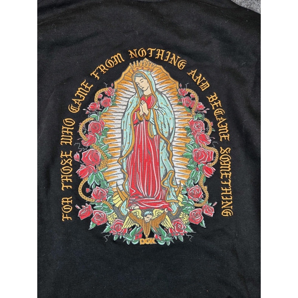 DGK Hoodie Mens‎ Medium Black Guadalope Embroidered